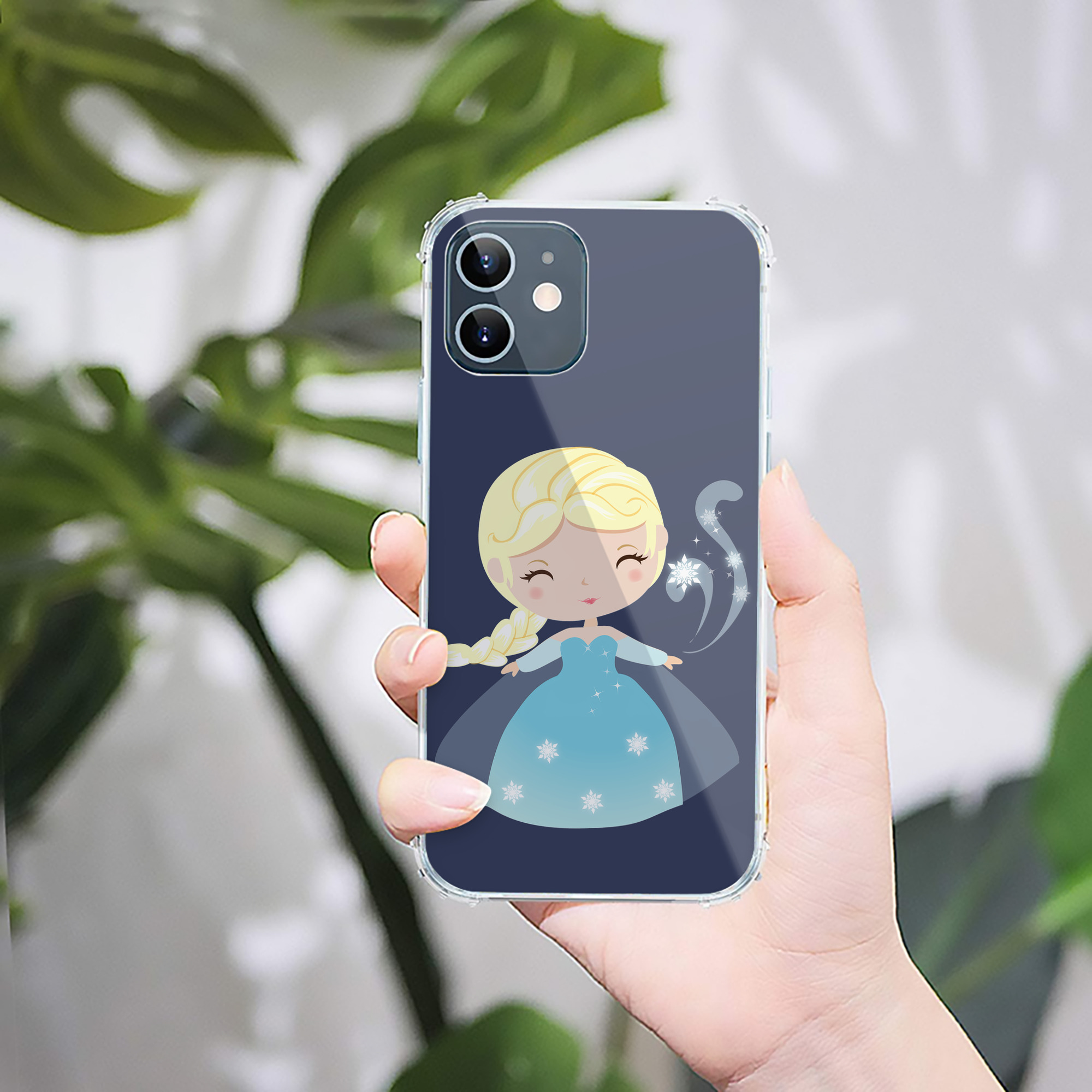 （画像用） アナと雪の女王 アンナ エルサ Frozen Anna Elsa 【iPhone 12シリーズ対応】透明スマホケース（クリアソフトケース）